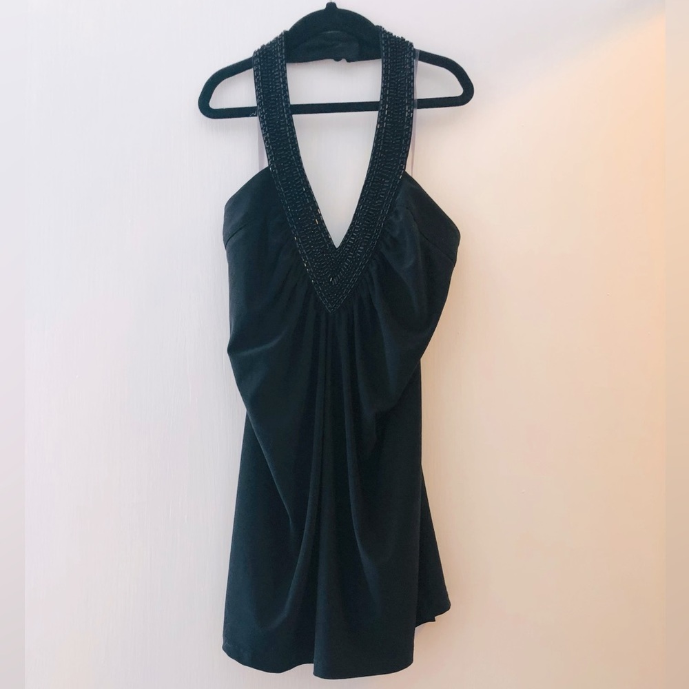 Beaded halter top. Perfect for a night out! Flowy and fun.